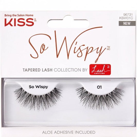 Kiss Strip Lashes 01 So Wispy Black