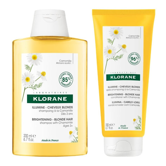 Klorane Brightening Chamomile Shampoo & Conditioner Twin 2 x 200ml