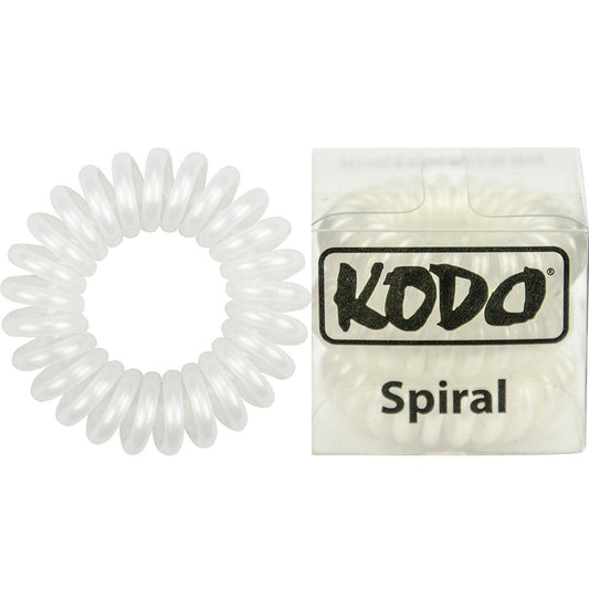 Kodo Spiral Hair Bobble Pearl x 3