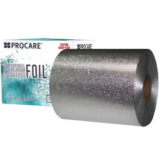 Procare Lite Silver Embossed Hair Foil 127mm x 100mtr