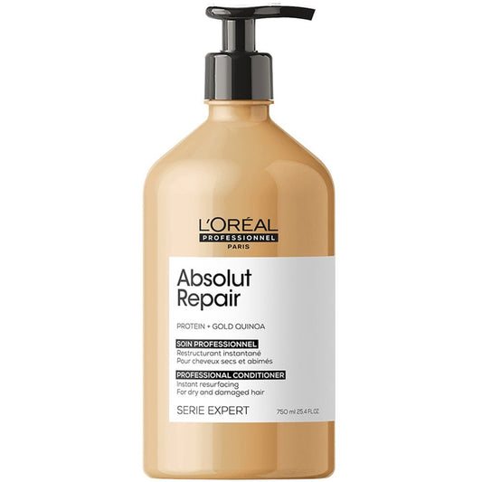 L'Oreal Professionnel Serie Expert Absolut Repair Protein + Gold Quinoa Instant Resurfacing Conditioner 750ml