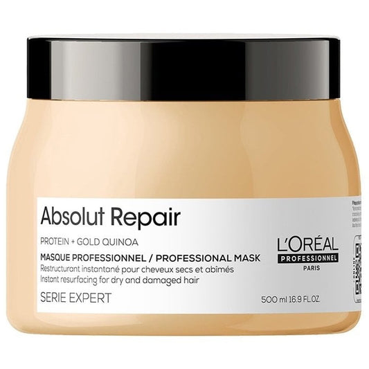 L'Oreal Professionnel Serie Expert Absolut Repair Protein + Gold Quinoa Instant Resurfacing Mask 500ml