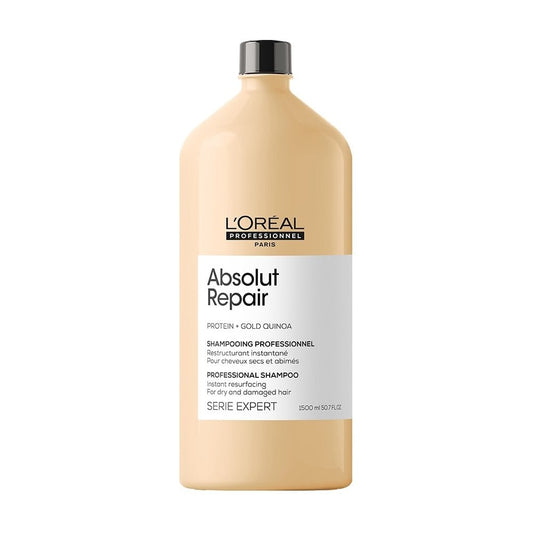 L'Oreal Professionnel Serie Expert Absolut Repair Protein + Gold Quinoa Instant Resurfacing Shampoo 1500ml