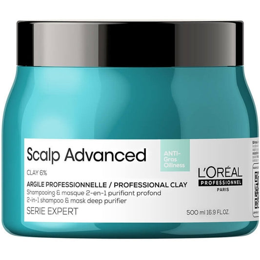 L'Oreal Professionnel Serie Expert Scalp Advanced Anti-Oiliness 2-in-1 Deep Purifier Clay 500ml