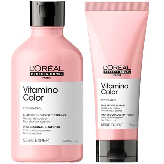 L'Oreal Professionnel Serie Expert Vitamino Colour Radiance Shampoo 300ml & Conditioner 200ml Twin