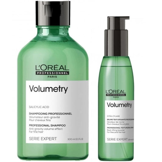 L'Oreal Professionnel Serie Expert Volumetry Anti-Gravity Volume Effect Shampoo 300ml & Texturising Spray 125ml