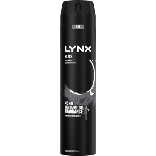 Lynx XXL Black Deodorant Body Spray 250ml