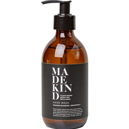 MadeKind Eco Friendly Natural Hand Wash with Orange Blossom & Grapefruit Oils 300ml