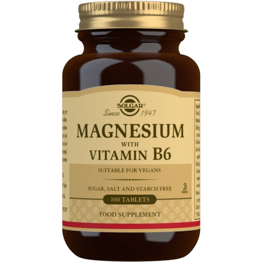 Solgar Magnesium with Vitamin B6 100 Tablets