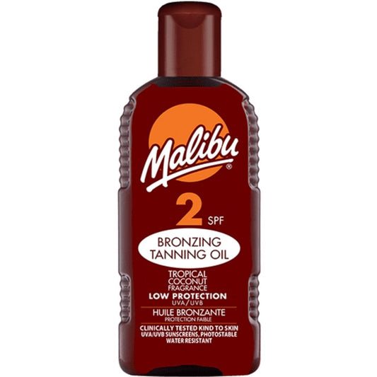 Malibu Bronzing Tanning Oil SPF2 200ml