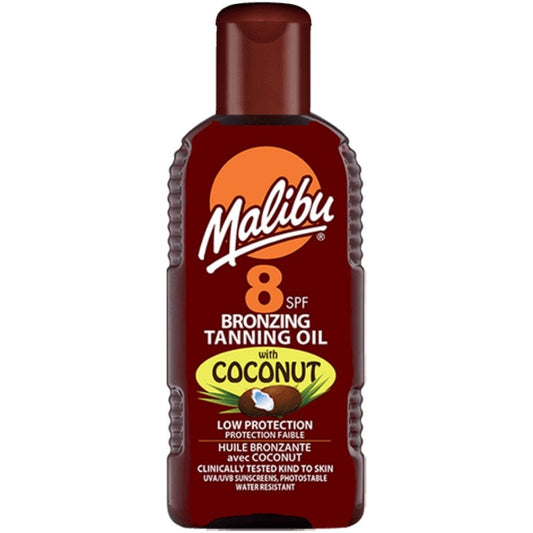 Malibu Bronzing Tanning Oil with Coconut SPF8 100ml