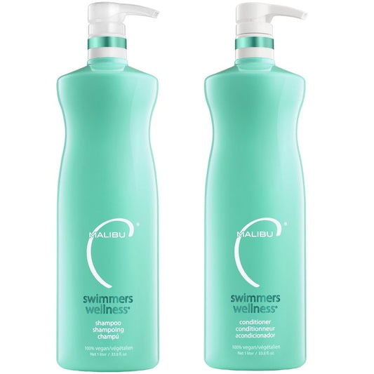 Malibu C Swimmers Wellness Shampoo & Conditioner Twin 2 x 1000ml