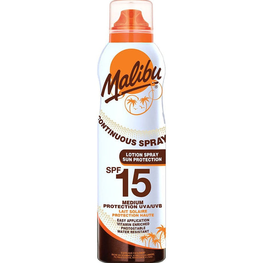 Malibu Continuous Lotion Spray SPF15 175ml