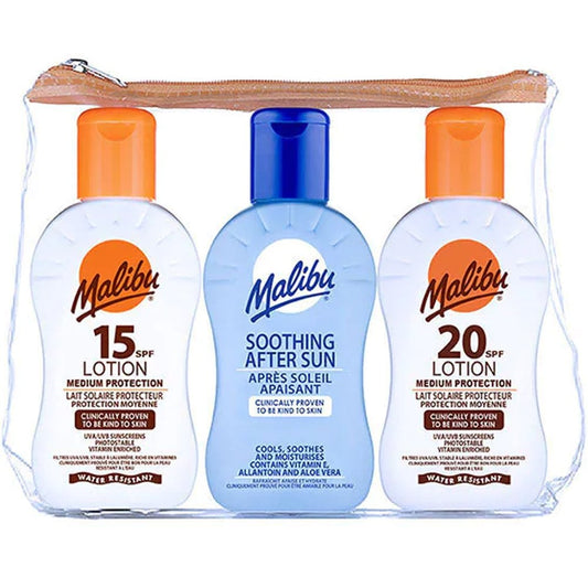 Malibu Lotion and Aftersun Travel Set 3 x 100ml