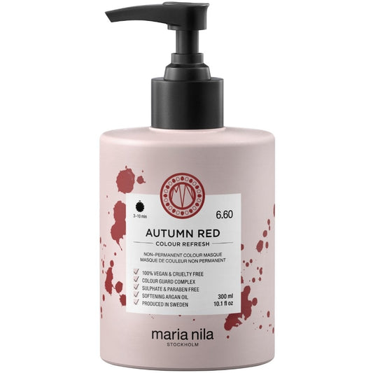 Maria Nila Colour Refresh Non-Permanent Colour Mask Autumn Red 300ml