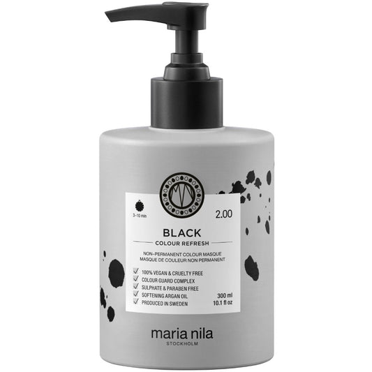 Maria Nila Colour Refresh Non-Permanent Colour Mask Black 300ml