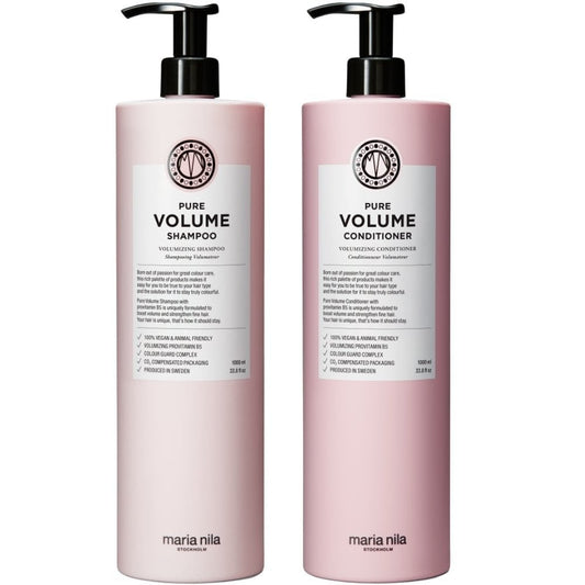 Maria Nila Pure Volume Volumising Shampoo & Conditioner Twin 2 x 1000ml