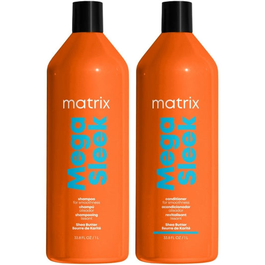 Matrix Total Results Mega Sleek Shea Butter Shampoo & Conditioner Twin 2 x 1000ml