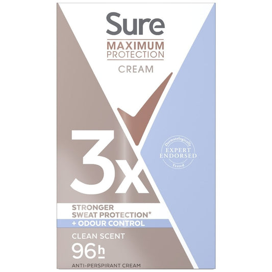 Sure Maximum Protection 96h Clean Scent Anti-Perspirant Deodorant Stick 45ml