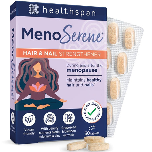 Healthspan MenoSerene Hair & Nail Strengthener 30 Tablets