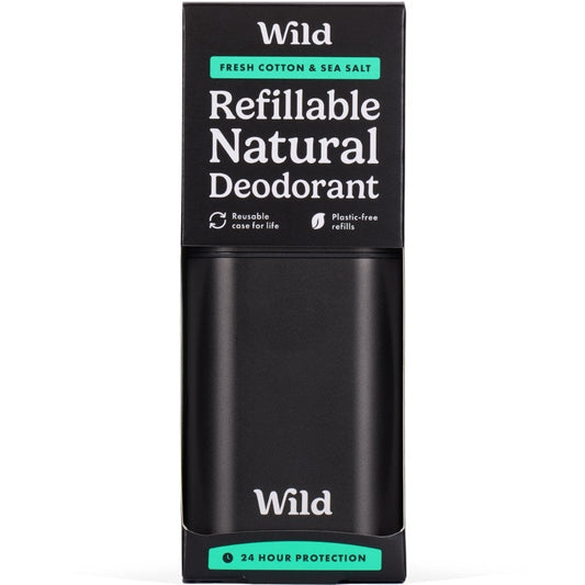 Wild Men's Cotton & Sea Salt Deodorant Starter Pack