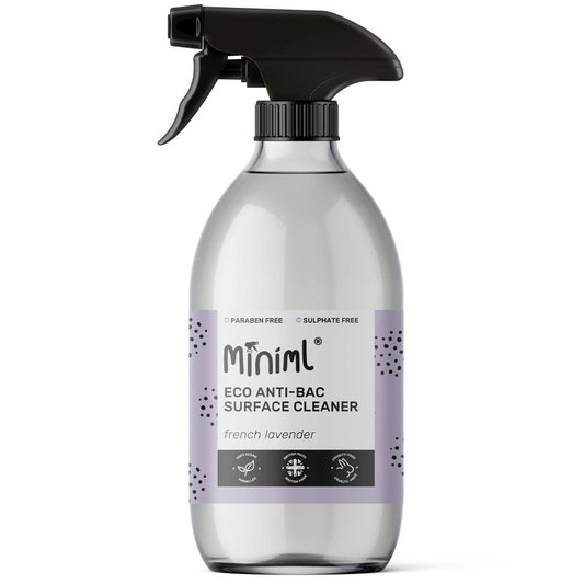 Miniml Anti-Bacterial Surface Cleaner French Lavender Glass Spray 500ml