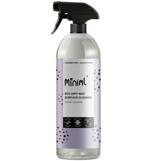 Miniml Anti-Bacterial Surface Cleaner French Lavender Plastic Spray 750ml