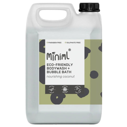 Miniml Eco-Friendly Body Wash & Bubble Bath Nourishing Coconut 5000ml