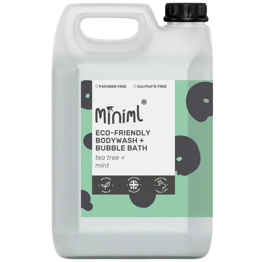 Miniml Eco-Friendly Body Wash & Bubble Bath Tea Tree + Mint 5000ml