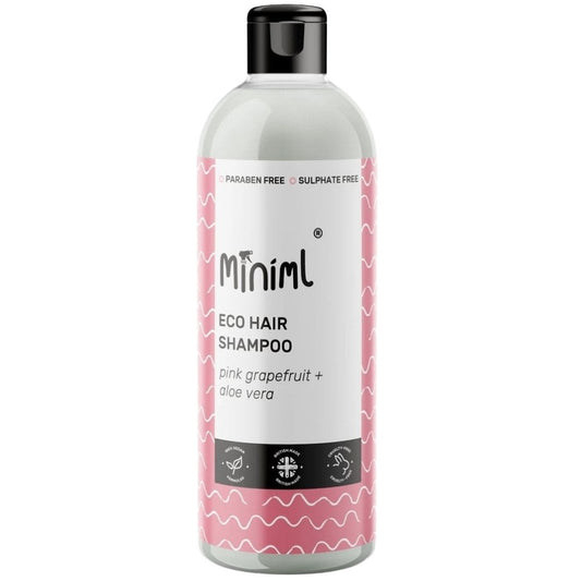 Miniml Eco-Friendly Hair Shampoo Grapefruit + Aloe Vera 500ml Flip Lid