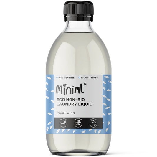 Miniml Non-Bio Laundry Liquid Fresh Linen Glass Cap 500ml