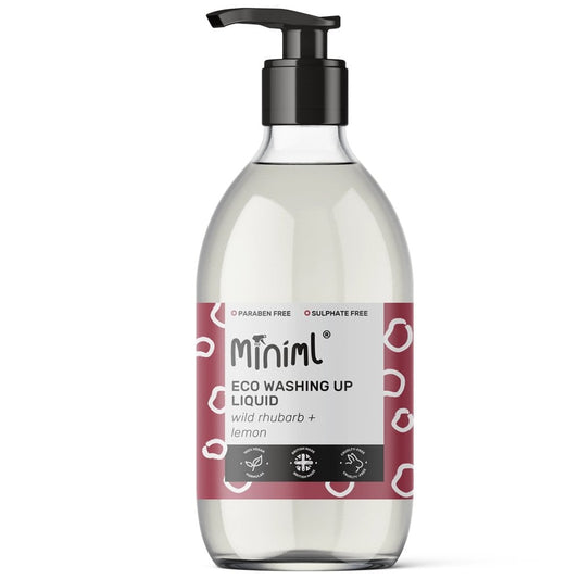 Miniml Washing Up Liquid Wild Rhubard & Lemon Glass Pump 500ml