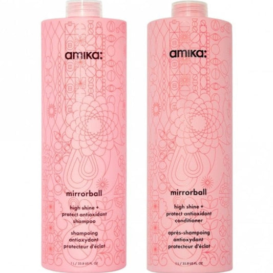 Mirrorball High Shine & Protect Antioxidant Shampoo & Conditioner Twin 2 x 1000ml