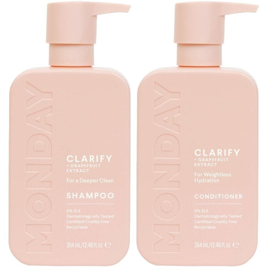 MONDAY Haircare Clarify Shampoo & Conditioner Twin 2 x 350ml