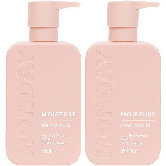 MONDAY Haircare Moisture Shampoo & Conditioner Twin 2 x 350ml