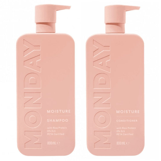 MONDAY Haircare Moisture Shampoo & Conditioner Twin 2 x 800ml