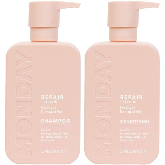 MONDAY Haircare Repair Shampoo & Conditioner Twin 2 x 350ml