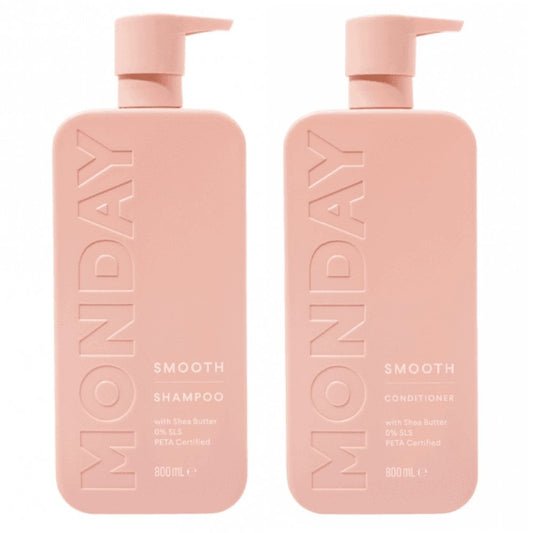 MONDAY Haircare Smooth Shampoo & Conditioner Twin 2 x 800ml