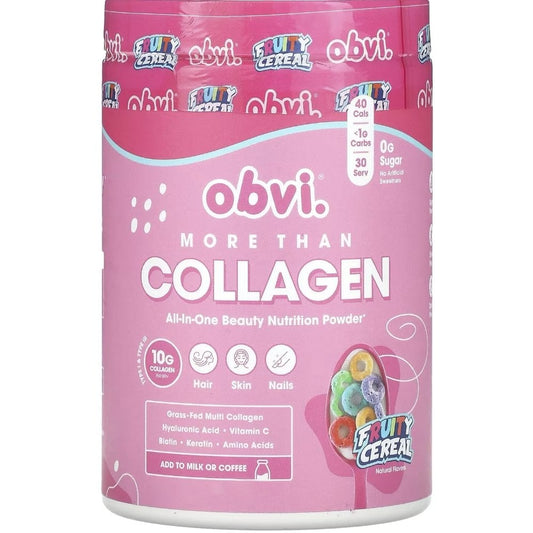 Obvi More Than Collagen All-In-One Beauty Nutrition Powder Fruity Cereal 388g