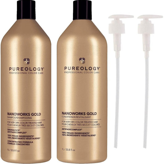 Pureology Nanoworks Gold Shampoo & Conditioner Twin 2 x 1000ml