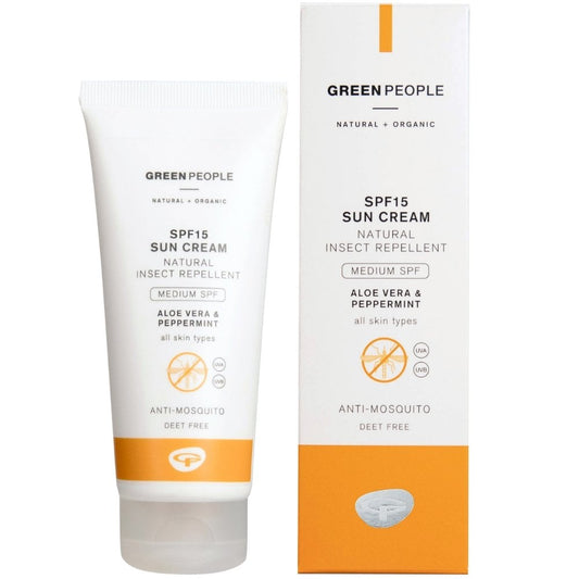 Green People Natural Insect Repellent Sun Cream SPF15 100ml