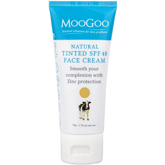 MooGoo Natural Tinted Face Cream SPF40 50g