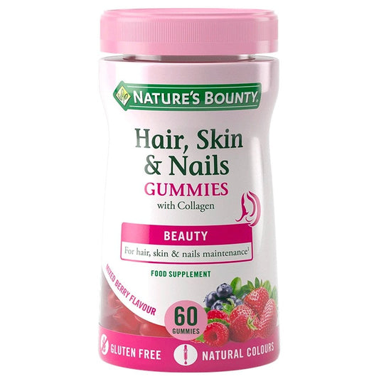 Nature's Bounty Hair, Skin & Nails Gummies with Biotin 60 Gummies