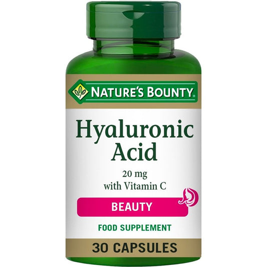 Nature's Bounty Hyaluronic Acid 20mg with Vitamin C 30 Capsules