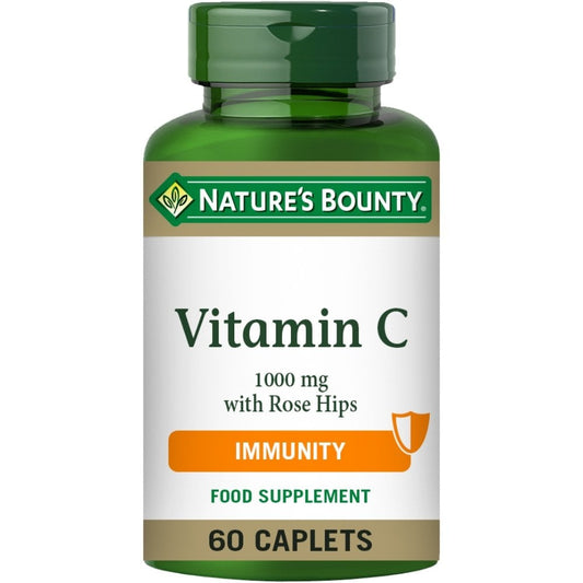 Nature's Bounty Vitamin C 1000mg with Rose Hips 60 Caplets