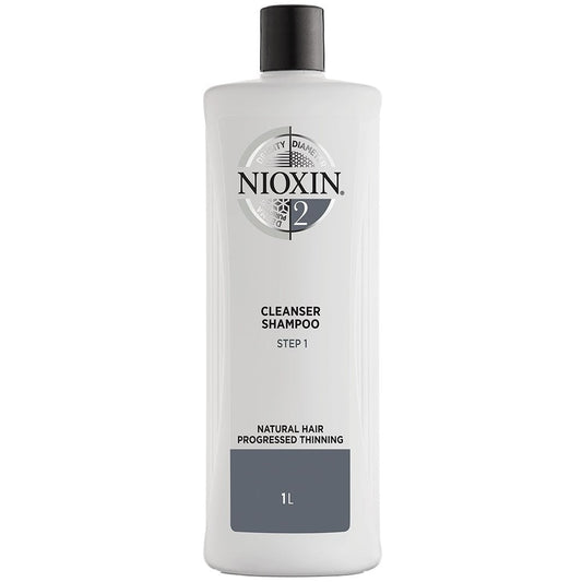 Nioxin System 2 Cleanser Shampoo for Natural Hair with Progressed Thinning 1000ml