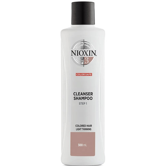 Nioxin System 3 Cleanser Shampoo for Coloured Hair with Light Thinning 300ml