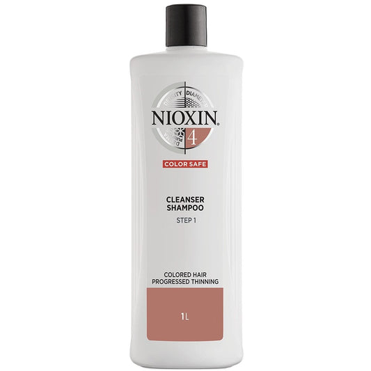 Nioxin System 4 Cleanser Shampoo for Coloured Treated Hair with Progressed Thinning 1000ml