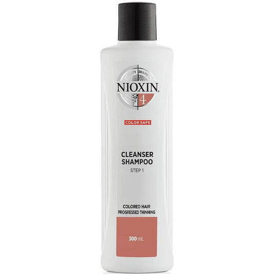 Nioxin System 4 Cleanser Shampoo for Coloured Treated Hair with Progressed Thinning 300ml