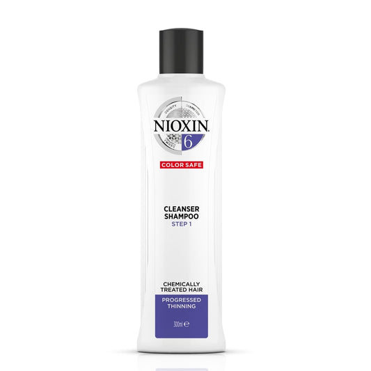 Nioxin System 6 Cleanser Shampoo for Chemically Treated Hair with Progressed Thinning 300ml